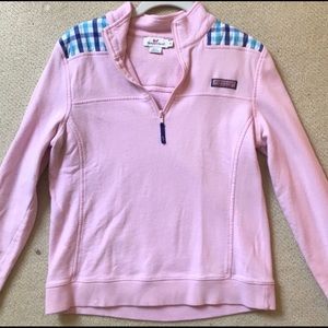 Pink Vineyard vines pullover